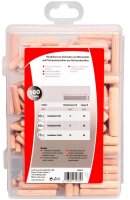 fischer easyDIY Box 548597 Holzdübel-Sortiment, 160-teilig