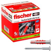 fischer DuoSeal 8x48 S PH TX A2 2K 557728 Dübel mit...