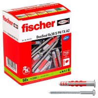 fischer DuoSeal 6x38 S PH TX A2 2K 557727 Dübel mit...