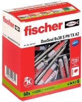 fischer DuoSeal 6x38 S PH TX A2 2K 557727 Dübel mit...