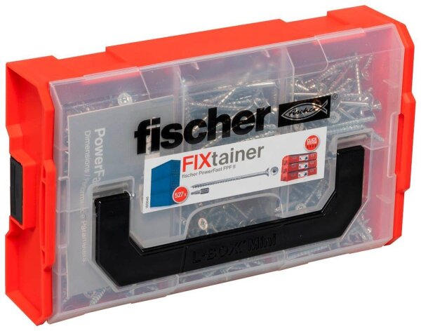 fischer Holzbauschrauben-Sortiment FixTainer PowerFast II TX TG 562272 4/4,5/5 mm x 35/40/45/50/60/70 mm