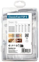 fischer Holzbauschrauben-Sortiment Profi-Box-ClassicFast SK TG TX 562280 4/4,5/5/6 mm x 40/50/60/70/80 mm