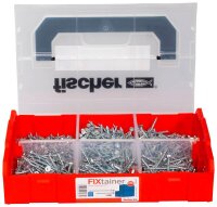 fischer Holzbauschrauben-Sortiment FixTainer PowerFast II PZ 562277 3,5/4/5 mm x 16/30/35/40/50/60 mm
