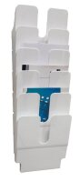 DURABLE Wandprospekthalter Flexiplus weiß DIN A4...