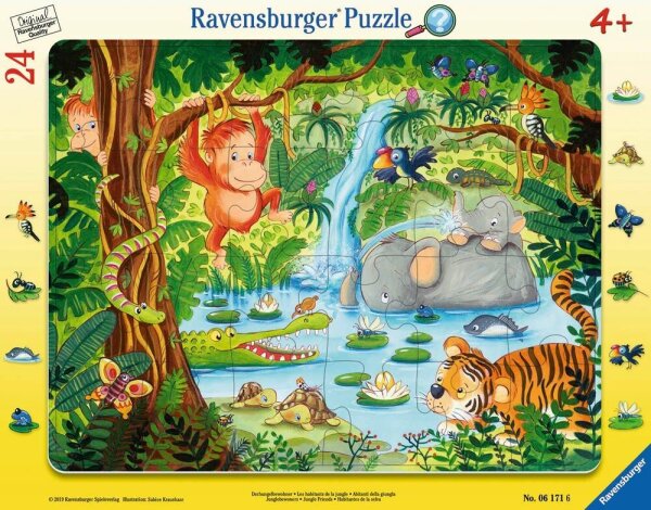 Ravensburger Dschungelbewohner Puzzle, 24 Teile