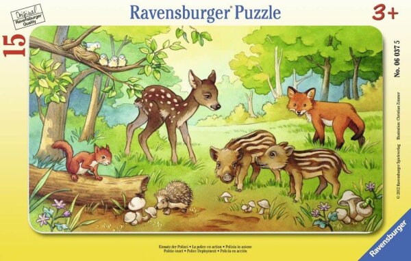 Ravensburger Tierkinder des Waldes Puzzle, 15 Teile