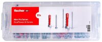 fischer Mini FixTainer - DuoPower 560097 Dübel- und Schrauben-Sortiment, 95-teilig