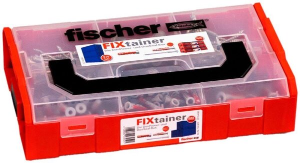 fischer L-Boxx mini DuoPower und DuoSeal 561472 Dübel- und Schrauben-Sortiment, 275-teilig