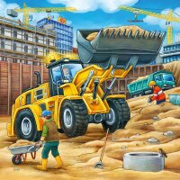 Ravensburger Große Baufahrzeuge Puzzle, 3 x 49 Teile