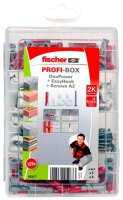 fischer easyDIY Box Outdoor EasyHook rostfrei 563577 Dübel- und Schrauben-Sortiment, 128-teilig