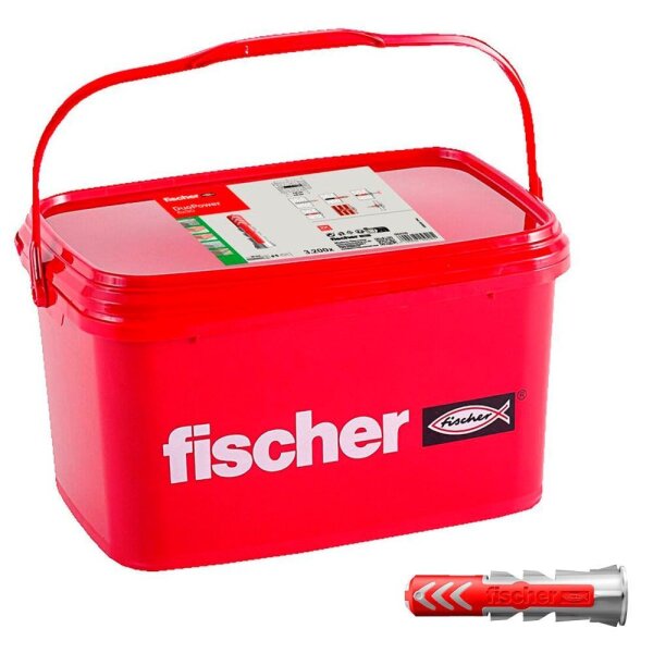 fischer DuoPower 6x30 im Eimer 2K 564115 Universaldübel Ø 6 mm x 30 mm, 3.200 St.