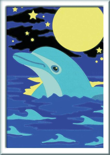 Ravensburger Malen-nach-Zahlen Kleiner Delfin mehrfarbig