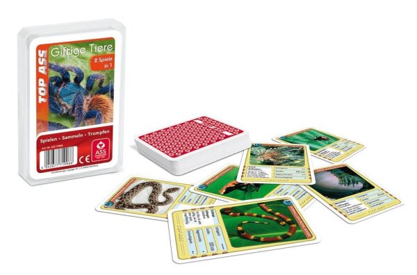 ASS ALTENBURGER TOP ASS Quartett Giftige Tiere Kartenspiel, 1 St.