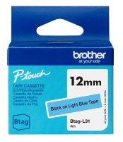 brother Schriftband Btag BTAGL31, 12 mm, schwarz auf...