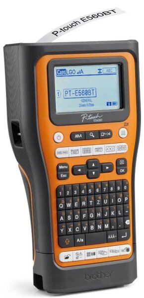 brother P-touch E560BT Beschriftungsgerät orange, schwarz