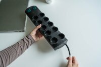 brennenstuhl Primera-Line 10-fach Steckdosenleiste mit Schalter 2,0 m schwarz