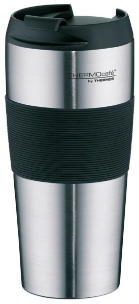 THERMOcafé by THERMOS Isolierbecher PRO schwarz, silber 400,0 ml, 1 St.