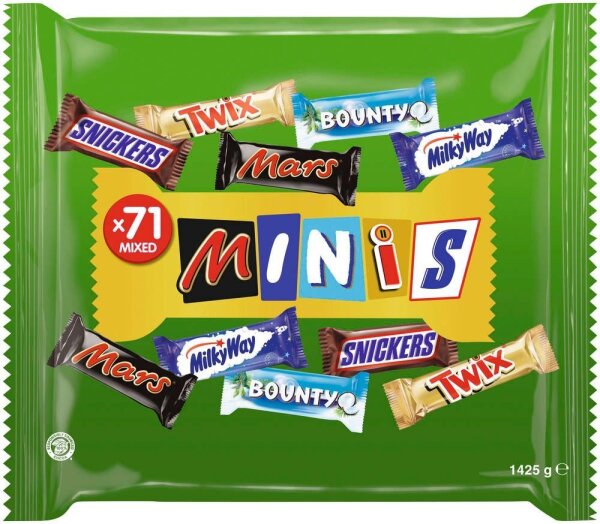 MINiS MIXED Minis Schokoriegel 72 St./ 1425,0 g  ( 463507 )
