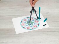 FABER-CASTELL Zirkel silber, 1 St.