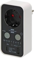 brennenstuhl Timer-Steckdose schwarz