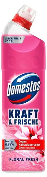 Domestos KRAFT & FRISCHE GEL WC-Reiniger FLORAL FRESH, 750 ml