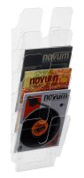 DURABLE Wandprospekthalter Flexiplus transparent DIN A4 hoch 6 Fächern 24,7 x 10,0 x 74,5 cm, 1 St.