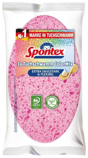 Spontex ColorMix Tuchschwämme, 3 St.