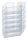 DURABLE Wandprospekthalter Flexiplus transparent DIN A4 quer 6 Fächern 34,0 x 10,0 x 52,0 cm, 1 St.