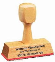 Textstempel, individualisierbar ohne Logo, 1 St.