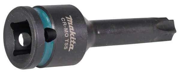 makita Impact Black 1/2" Torx Steckschlüsseleinsatz Größe: T55 Länge: 78,0 mm
