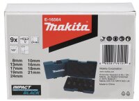 makita Steckschlüssel-Satz IMPACT BLACK 1" E-16564 9-teilig