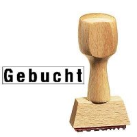 Textstempel "Gebucht" ohne Logo, 1 St.