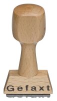 Textstempel "Gefaxt" ohne Logo, 1 St.
