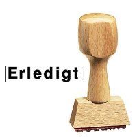 Textstempel "Erledigt" ohne Logo, 1 St.