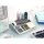 Post-it® Schreibtisch-Organizer C50 silber ABS-Kunststoff 7 Fächer 25,6 x 16,8 x 6,8 cm