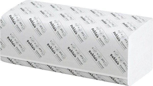 Satino Papierhandtücher 276520 smart Zick-Zack-Falzung 2-lagig 4.000 Tücher  ( 276520 )