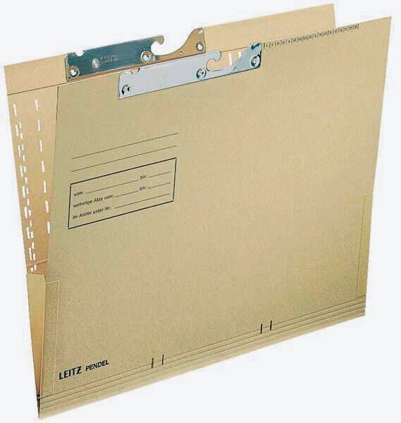 LEITZ Pendelhefter 2116 Karton naturbraun DIN A4 1x kaufmännische Heftung, 50 St.