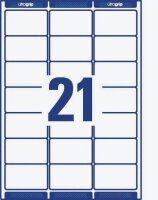 AVERY Zweckform Etiketten weiß 63,5 x 38,1 mm, 250...