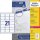 AVERY Zweckform Etiketten weiß 63,5 x 38,1 mm, 250 Blatt
