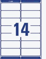 AVERY Zweckform Etiketten weiß 99,1 x 38,1 mm, 250 Blatt