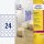 AVERY Zweckform Folienetiketten transparent 40,0 x 40,0 mm, 25 Blatt