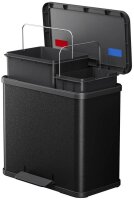 Hailo Öko Duo Plus L Mülleimer 17,0 + 9,0 l schwarz, 1 St.