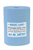 Putztuchrollen Basic-Line 2-lagig blau, 1.000...