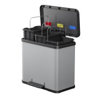 Hailo Öko trio Plus L Mülleimer 27,0 l silber,...
