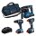 BOSCH Professional Profi Set Akku-Bohrhammer-Set 18 V, mit 3 Akkus