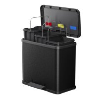 Hailo Öko trio Plus L Mülleimer 27,0 l schwarz,...