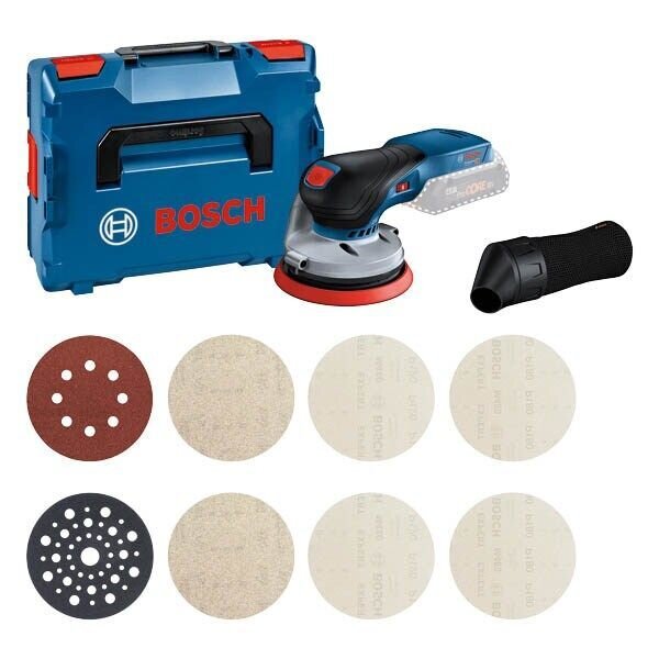 BOSCH Professional GEX 18V-125 + M480 Akku-Exzenterschleifer-Set 18,0 V, ohne Ak  ( 0615A5004H )