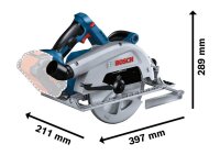 BOSCH Professional GKS 18V-68 C Akku-Handkreissäge-Set, ohne Akku