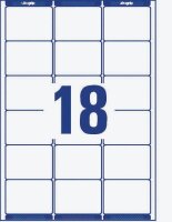 AVERY Zweckform Etiketten weiß 63,5 x 46,6 mm, 100 Blatt