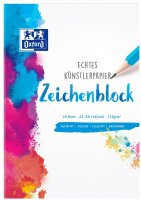 OXFORD Zeichenblock Schule DIN A3 120 g/qm, 20 Blatt, 1...